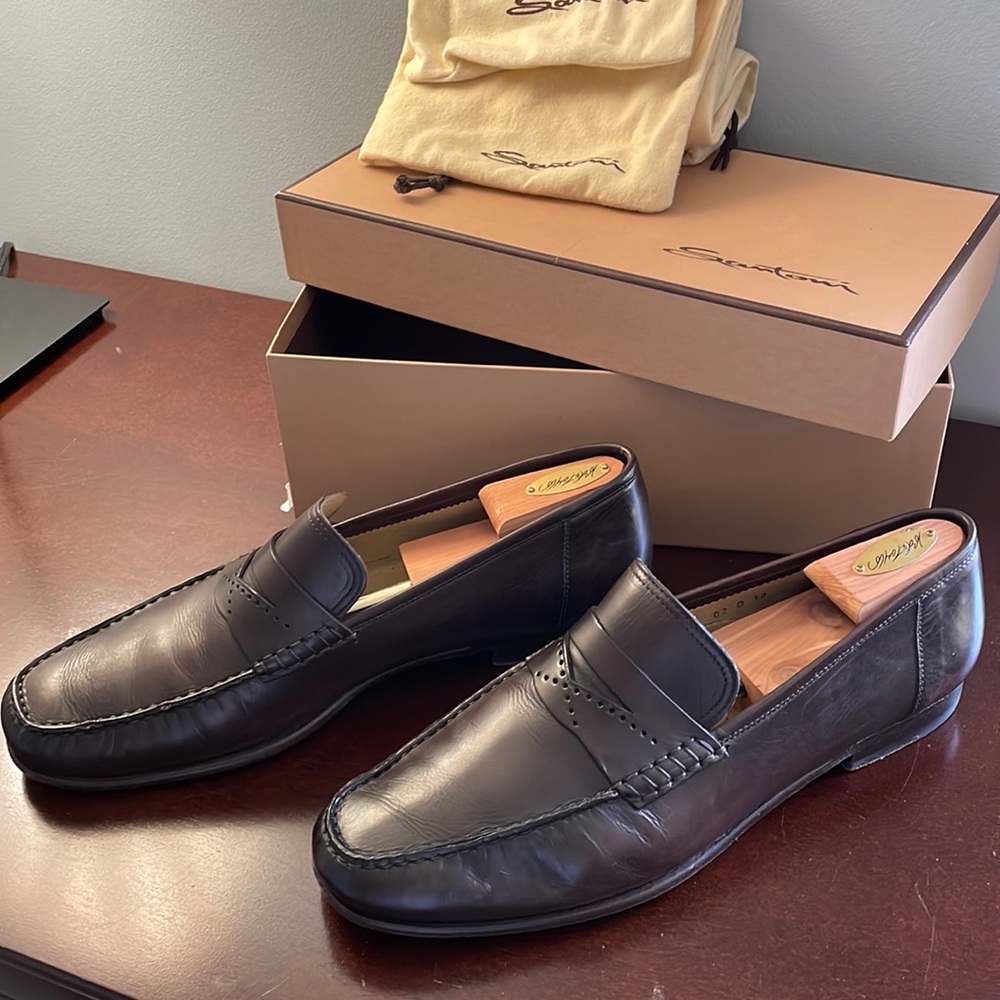 Santoni Mason Loafer Brown US 13 D